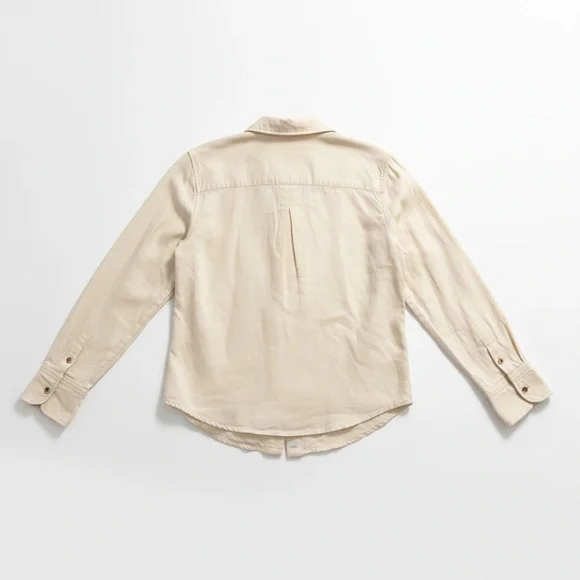 Karen Millen Off-White Linen Blend Button-Down Contrast Piping Size 6  EUC - Picture 3 of 9